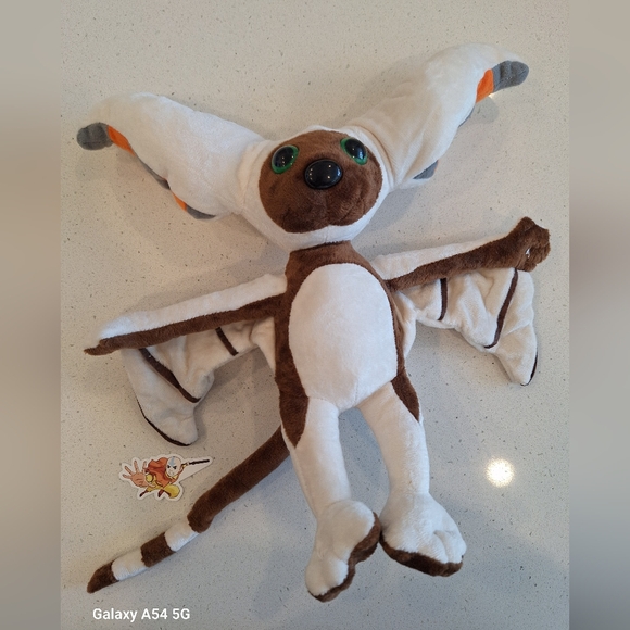 Avater Momo Plush with Aang Sticker, Fluffy and Soft, 1ft with Ears, Never used - Picture 2 of 4